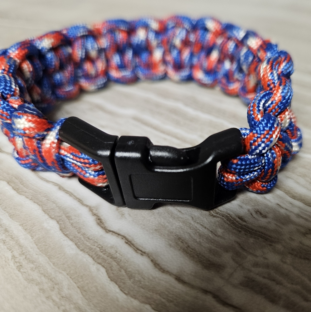 Paracord Bracelet Size 8.5" Americana‎ - Picture 2 of 4
